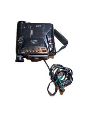 Vintage Sanyo VM-ES99 8mm Camcorder (Tested) Working Black  Charger Available